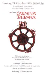 Carmina Burana, Wesseling, 28. 10. 1995: Plakat (Quelle: Kirchenchor St. Lucia an St. Germanus Wesseling)