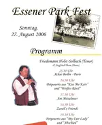 Essener Park Fest, Moabit 2006, Plakat
