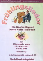 Frühlingslieder, 23. 5. 2007, Stadtteiltreff Kissingenviertel Begegnungsstätte Berlin-Pankow (Quelle: Ilona Merkert)